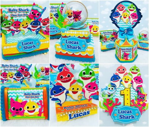 Leve + 13 Arquivo De Corte - Baby Shark 13