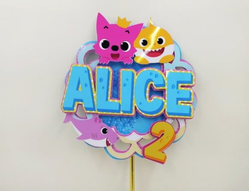 Leve + 13 Arquivo de Corte - Baby Shark Rosa 2