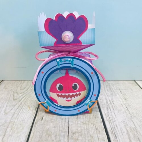 Leve + 13 Arquivo de Corte - Baby Shark Rosa 3