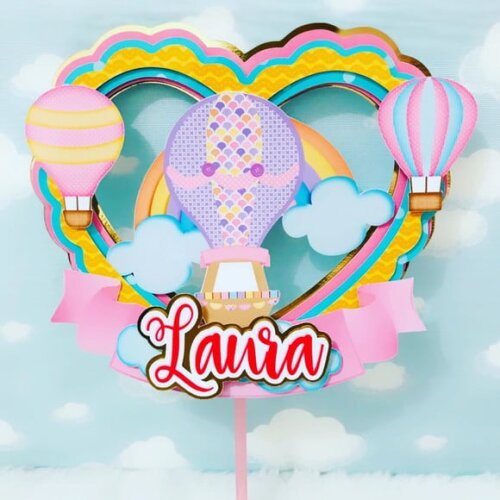 Leve + 13 Arquivo De Corte - Balão Menina 7