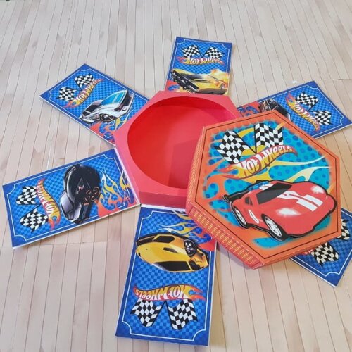 Leve + 13 Arquivo de Corte - Caixa Explosão (Hot Wheels) 1