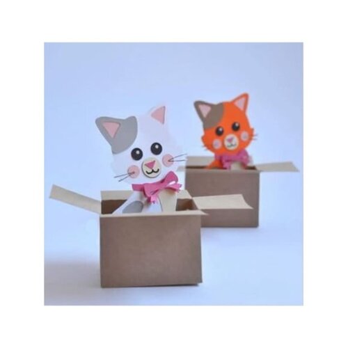 Leve + 13 Arquivo de Corte - Caixa Gatinho 1