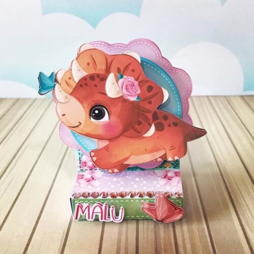 Leve + 13 Arquivo de Corte - Dinossauros Menina 2