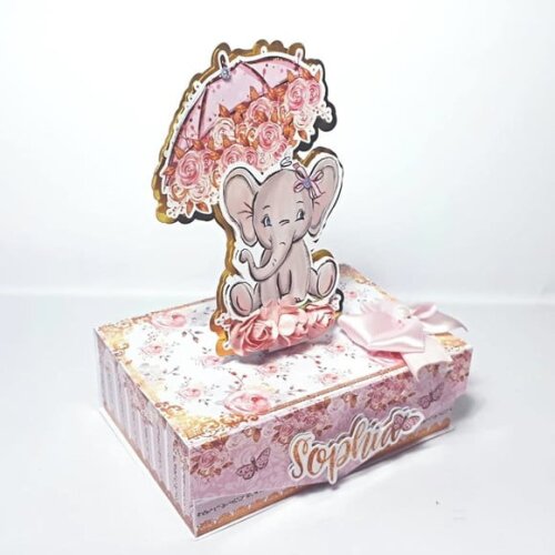 Leve + 13 Arquivo De Corte - Elefantinho Rosa 4
