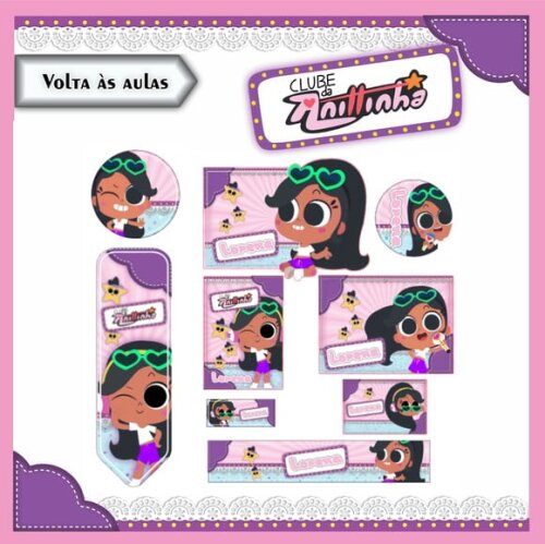 Leve + 13 Arquivo de Corte - Etiqueta Escolar (anittinha) B