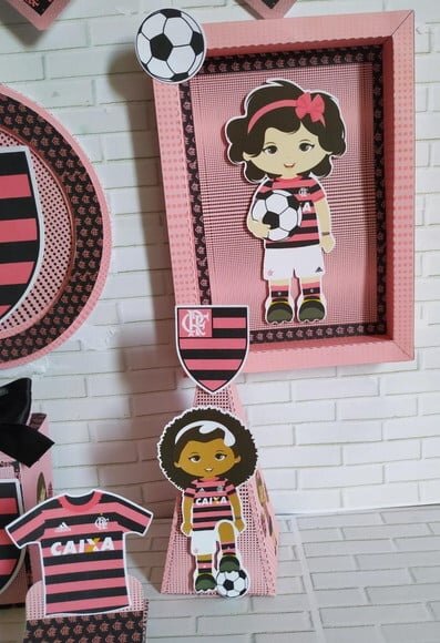 Leve + 13 Arquivo De Corte - Flamengo Rosa 3
