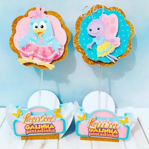 Leve + 13 Arquivo De Corte - Galinha Pintadinha Menina 14