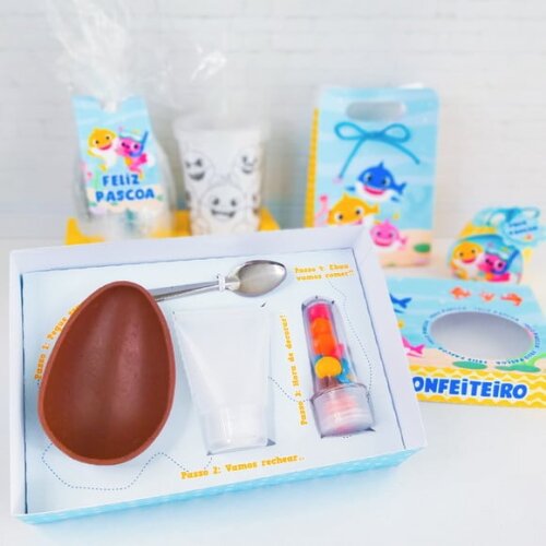 Leve + 13 Arquivo de Corte - Kit Páscoa (Baby Shark) 1