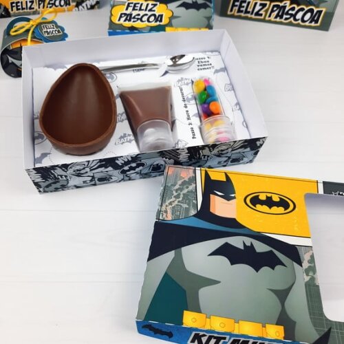 Leve + 13 Arquivo de Corte - Kit Páscoa (Batman) 1