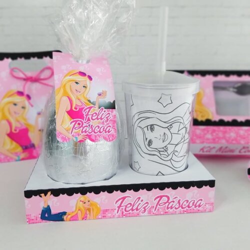 Leve + 13 Arquivo de Corte - Kit Páscoa (Barbie) 1