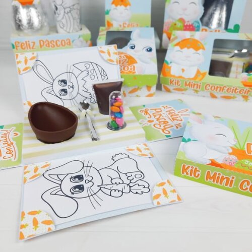 Leve + 13 Arquivo de Corte - Kit Páscoa (Coelhinhos) 1