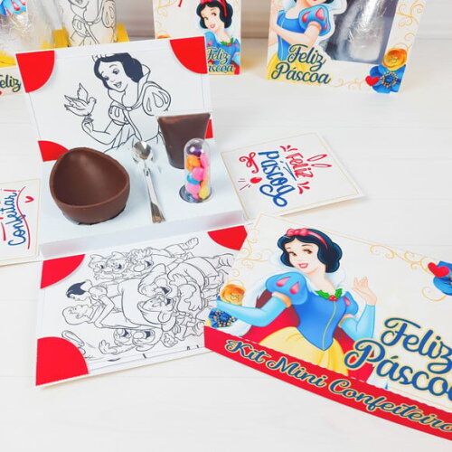 Leve + 13 Arquivo de Corte - Kit Páscoa (Branca de Neve) 1