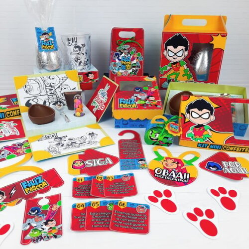 Leve + 13 Arquivo de Corte - Kit Páscoa (Jovens Titãs) 1