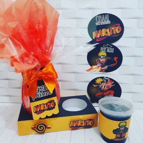 Leve + 13 Arquivo de Corte - Kit Páscoa (Naruto) 2