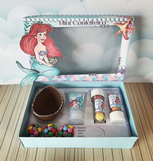 Leve + 13 Arquivo de Corte - Mini Confeiteiro (a Pequena Sereia) 