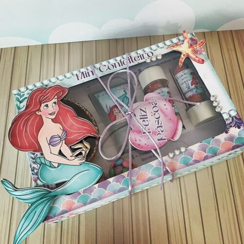 Leve + 13 Arquivo de Corte - Mini Confeiteiro (a Pequena Sereia) 