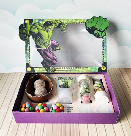 Leve + 13 Arquivo de Corte - Mini Confeiteiro (hulk) 1