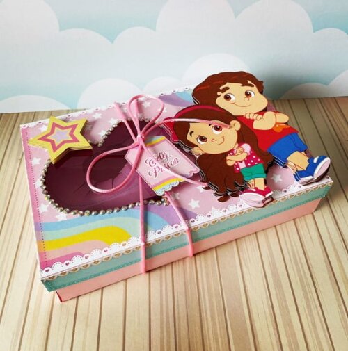 Leve + 13 Arquivo de Corte - Mini Confeiteiro (Maria Clara e JP) 