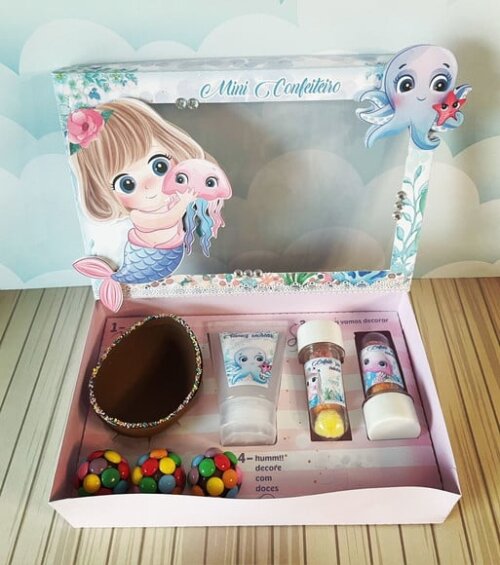 Leve + 13 Arquivo de Corte - Mini Confeiteiro (sereia) 2