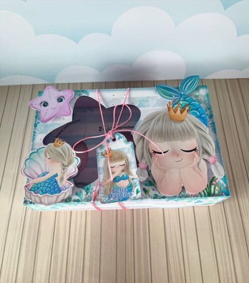Leve + 13 Arquivo de Corte - Mini Confeiteiro (sereia) 3