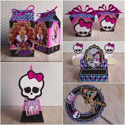 Leve + 13 Arquivo de Corte - Monster High 1