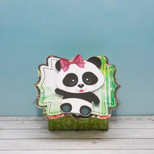 Leve + 13 Arquivo de Corte - Panda Menina 18