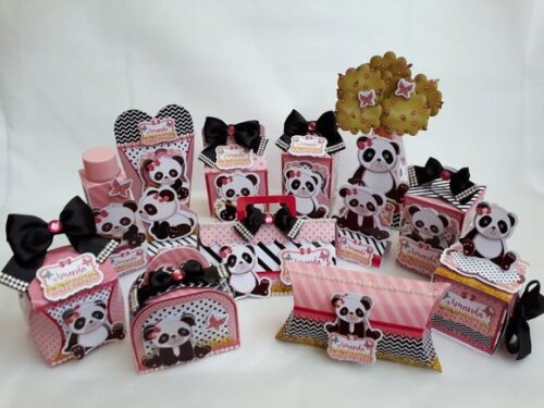 Leve + 13 Arquivo de Corte - Panda Menina 4