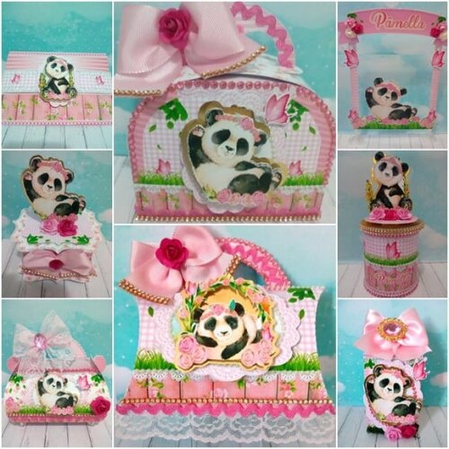 Leve + 13 Arquivo de Corte - Panda Menina 8
