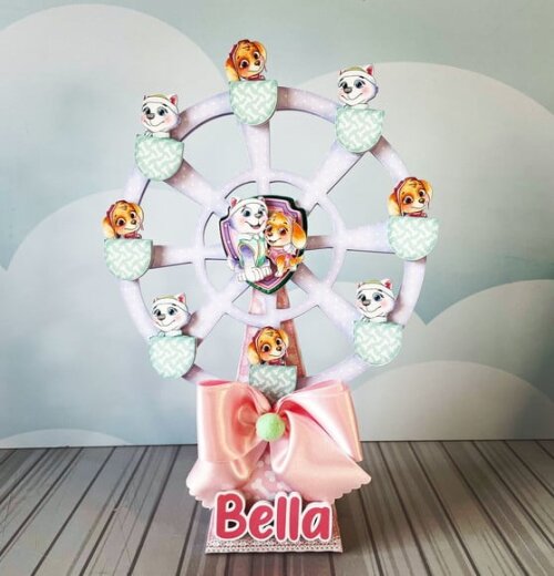 Leve + 13 Arquivo De Corte - Patrulha Canina Rosa 5