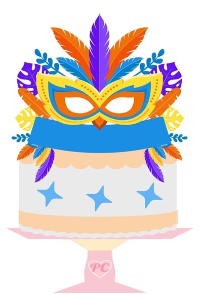 Leve + 13 Arquivo de Corte - Topo de Bolo (carnaval) 20