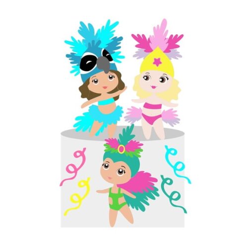 Leve + 13 Arquivo de Corte - Topo de Bolo (carnaval) 23