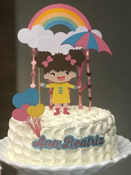 Leve + 13 Arquivo de Corte - Topo de Bolo (Chuva de Amor) 2