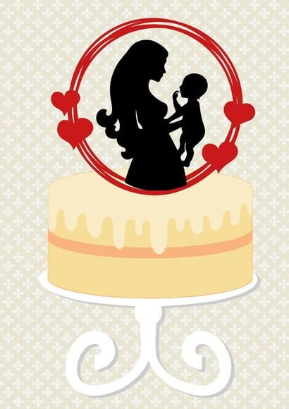 Leve + 13 Arquivo de Corte - Topo de Bolo (dia das Mães) 20