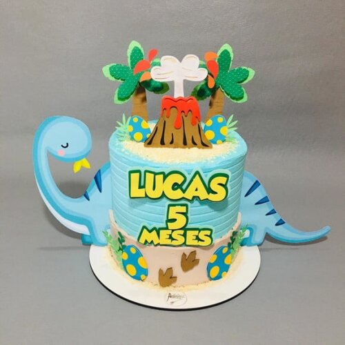 Leve + 13 Arquivo de Corte - Topo de Bolo (Dinossauros) 2