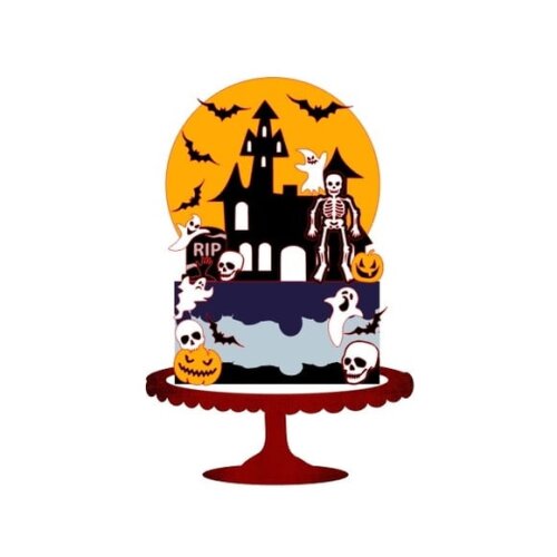 Leve + 13 Arquivo De Corte - Topo De Bolo (halloween) 35