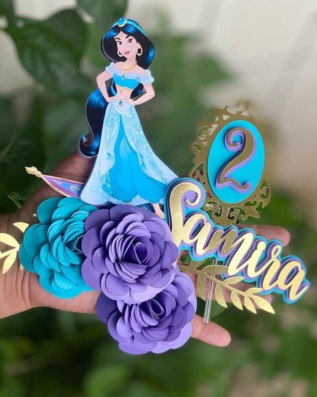 Leve + 13 Arquivo de Corte - Topo de Bolo (Jasmine) 2