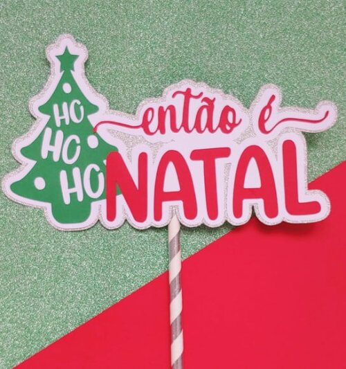 Leve + 13 Arquivo de Corte - Topo de Bolo (natal) 100