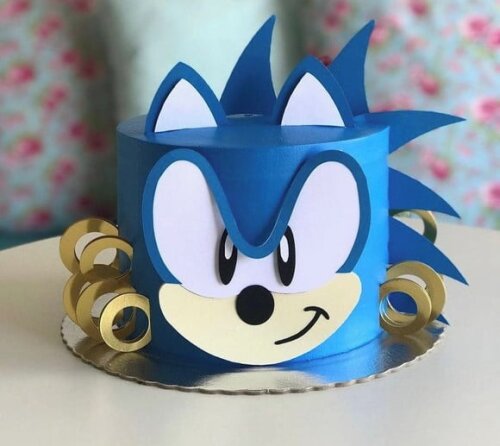 Leve + 13 Arquivo De Corte - Topo De Bolo (sonic) 4