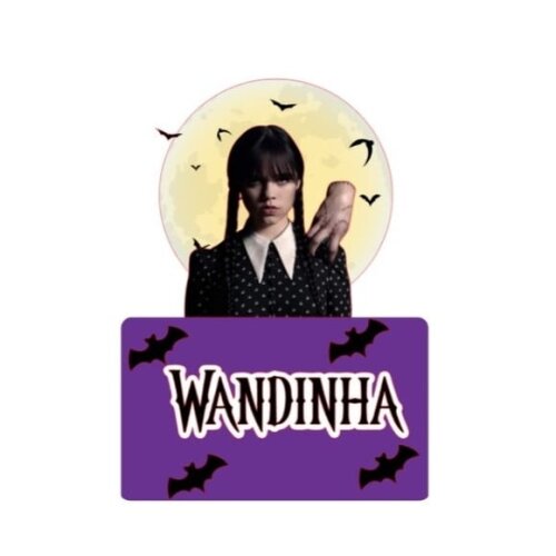 Leve + 13 Arquivo de Corte - Topo de Bolo (wandinha) 10