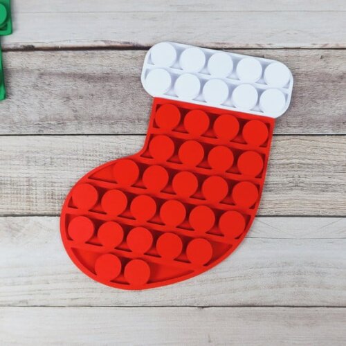 Leve + 13 Arquivo de Corte - Topos de Bolo Natal Pop It 1