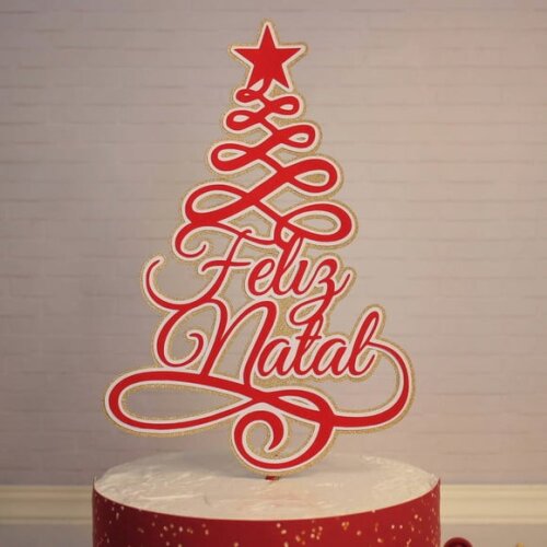 Leve + 13 Arquivo de Corte - Topos de Bolo Natal 2022