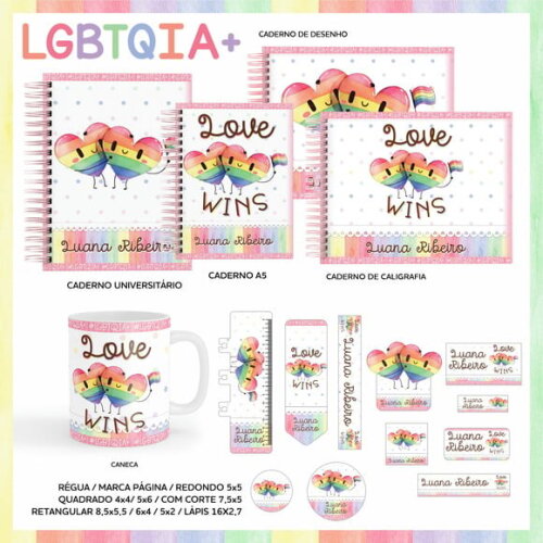 Leve + 13 Arquivo Digital - Etiqueta Escolar (LGBTQIA+) A