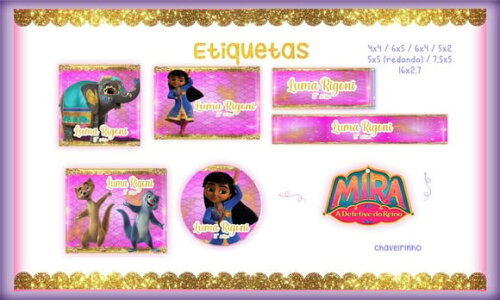 Leve + 13 Arquivo Digital - Etiqueta Escolar (Mira, Detetive do Reino)