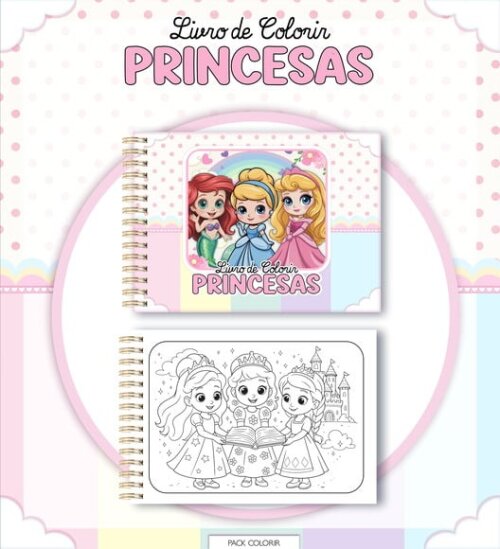 Leve + 13 Arquivo Digital - Livro de Colorir (princesas) 1