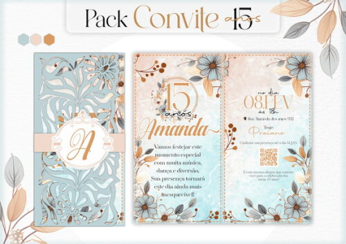 Leve + 13 - Arquivo de Corte - Convite 15 Anos 4