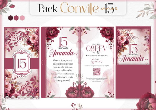 Leve + 13 - Arquivo de Corte - Convite 15 Anos 3