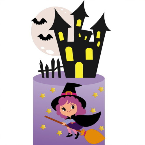 Leve + 13 - Arquivo de Corte - Topo de Bolo (halloween) 48