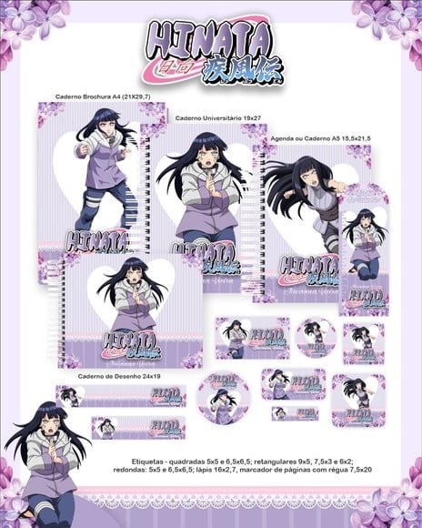 Leve + 13 - Arquivo Digital - Etiqueta Escolar (hinata) D
