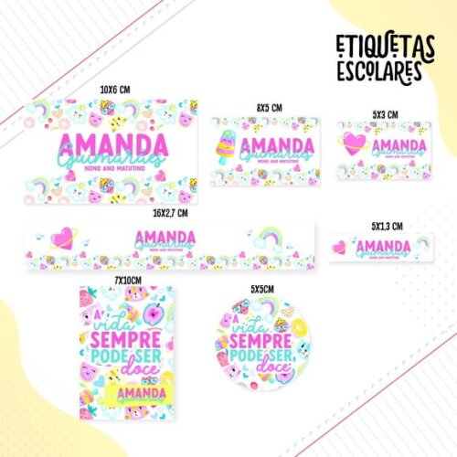 Leve + 13 Arquivo de Corte - Etiqueta Escolar (frase) a