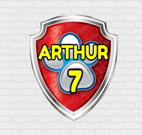 Aplique Patrulha Canina - 10 cm